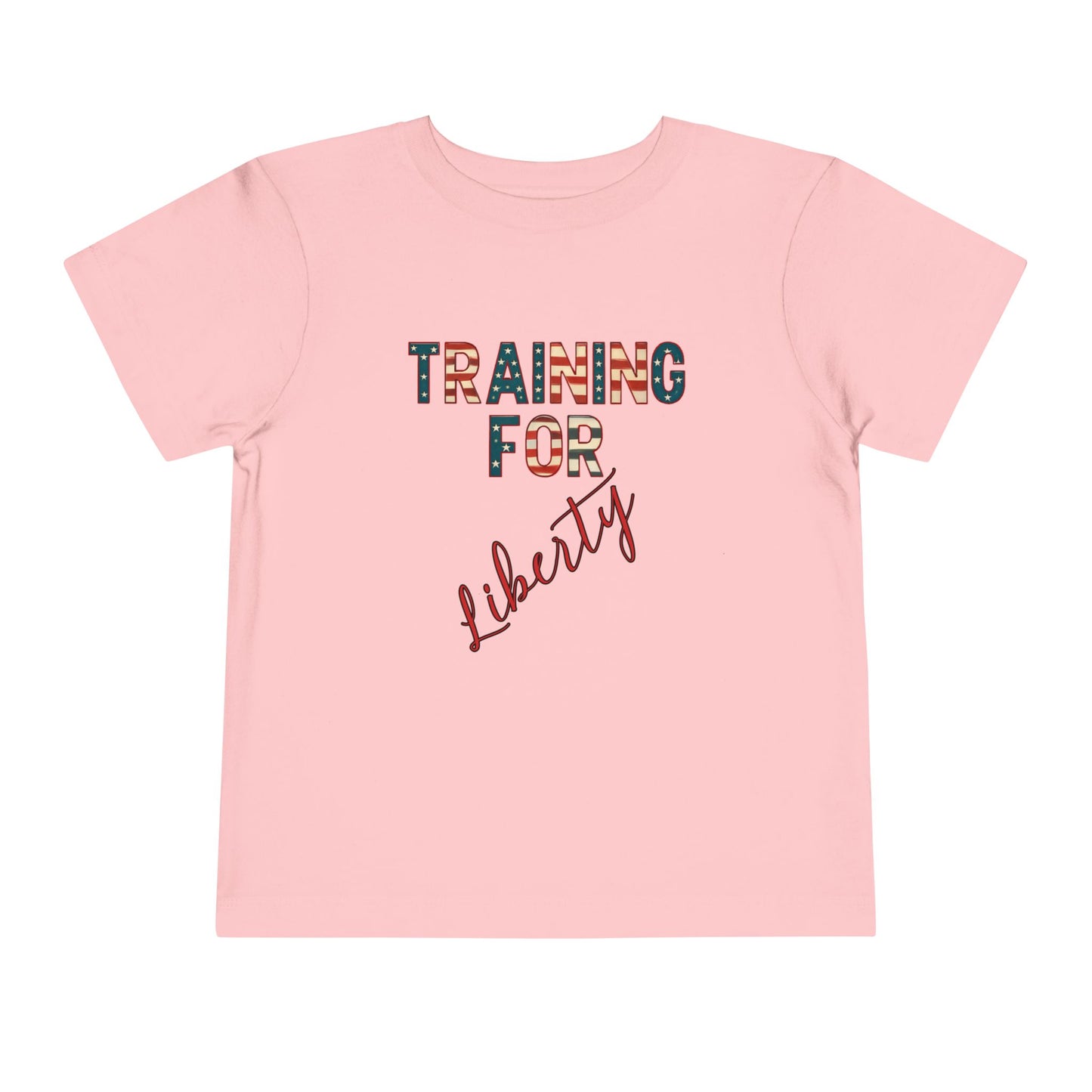 Training for Liberty Toddler Tee – Patriotic 4th of July Shirt for Kids, Matching Family Freedom Outfit, Family Bundle Tee's, Independence Day, Free Delivery