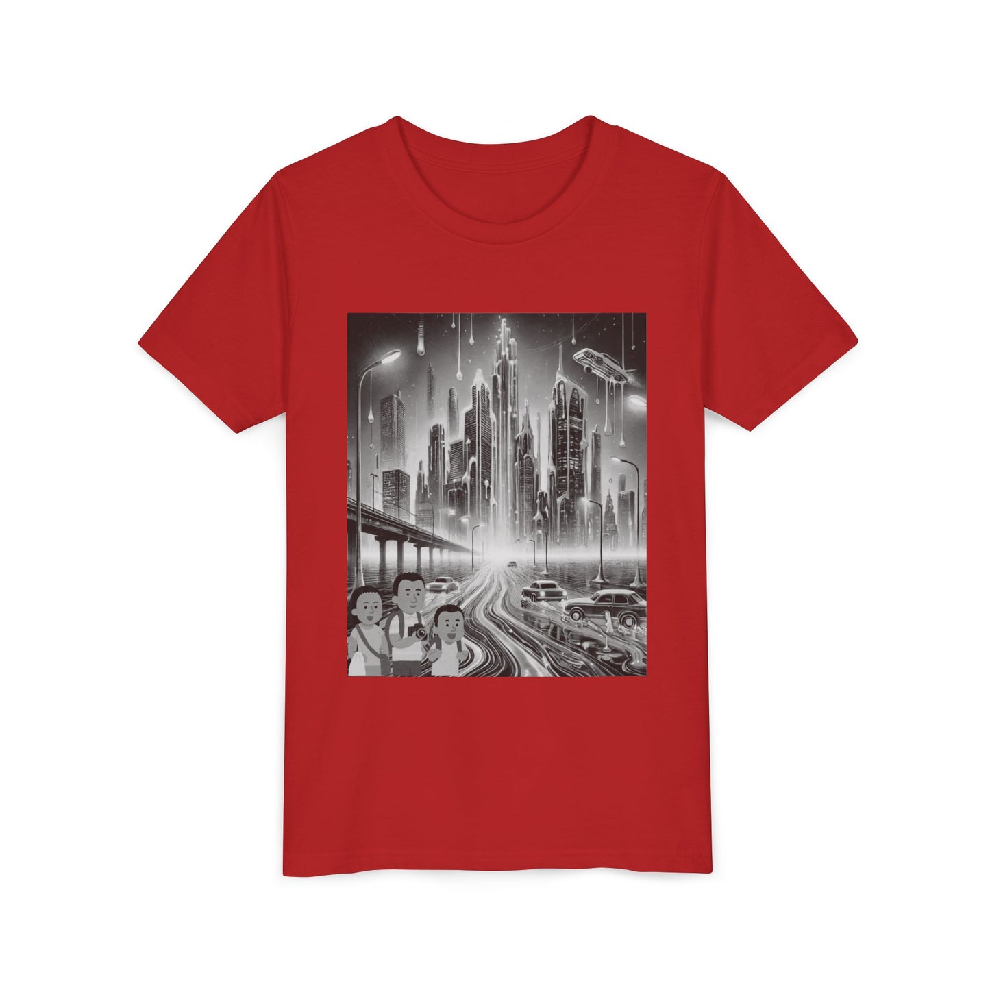 Surreal Landscape Designed Unisex Youth Short Sleeve Tee