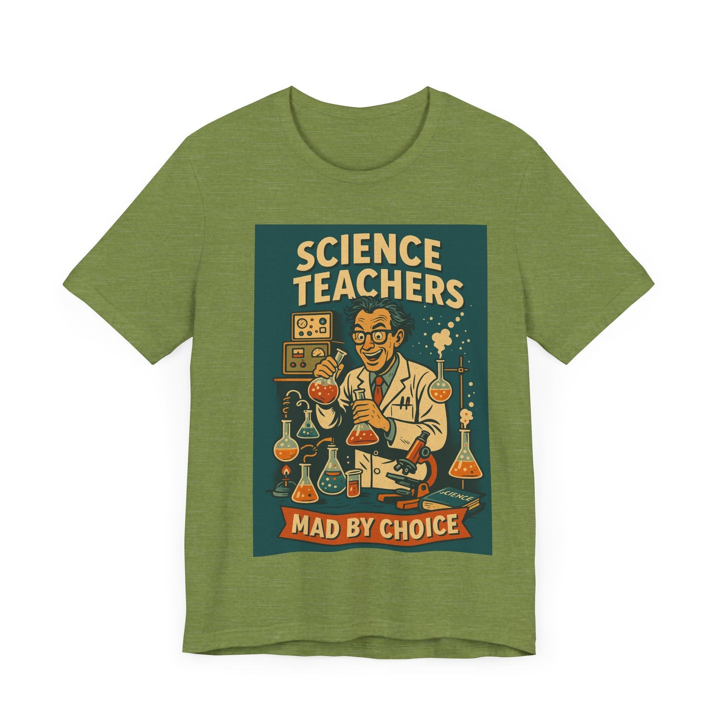 Science Teachers Mad by Choice Shirt – Funny STEM Teacher Gift – Retro Mad Scientist Tee – Cool Science Lab – Nerdy Teacher Apparel/science teacher gift/science teacher gift/retro science shirt
