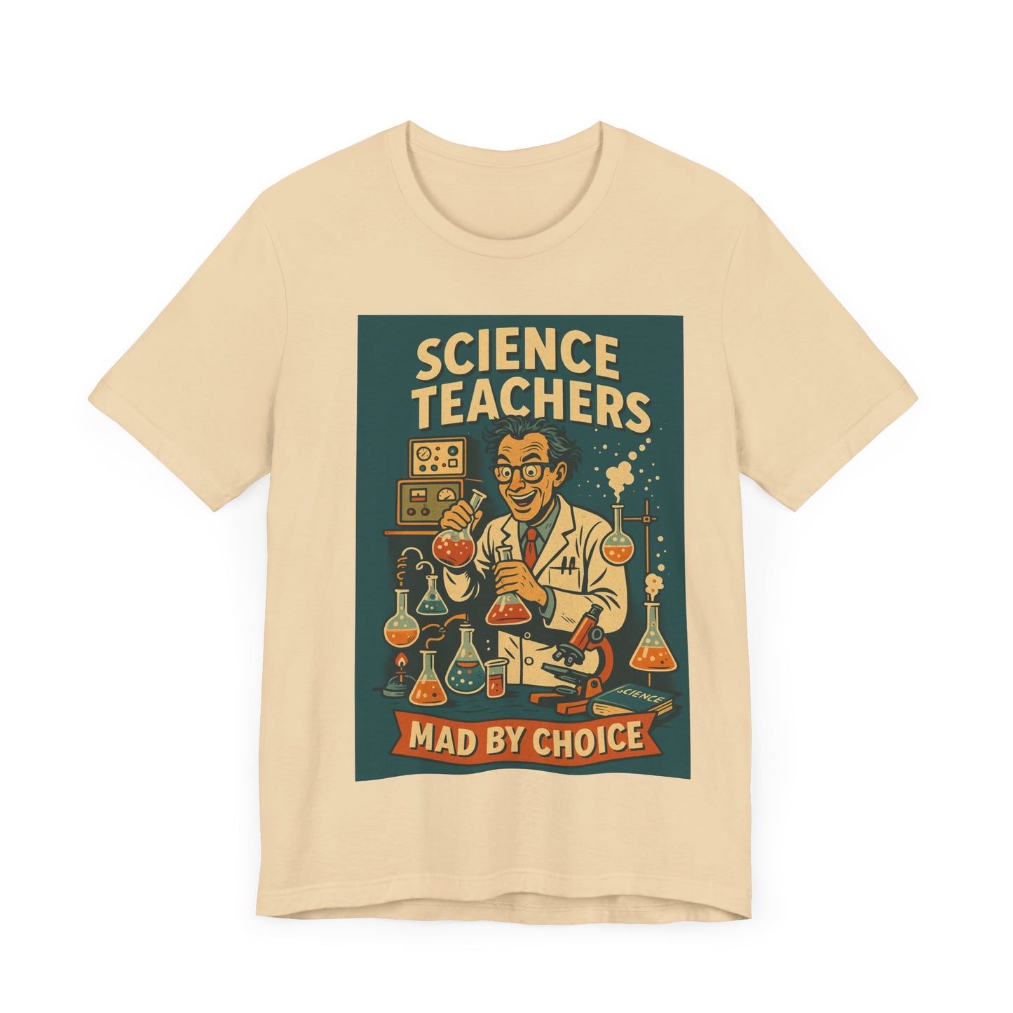 Science Teachers Mad by Choice Shirt – Funny STEM Teacher Gift – Retro Mad Scientist Tee – Cool Science Lab – Nerdy Teacher Apparel/science teacher gift/science teacher gift/retro science shirt