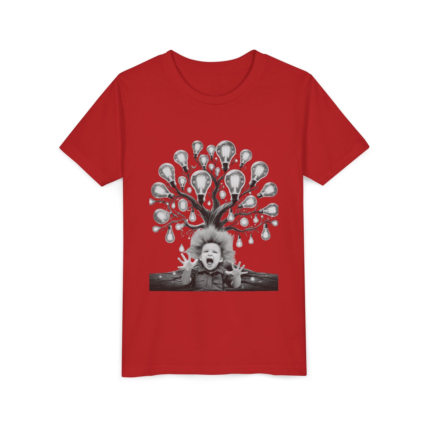 Surreal Young Einstein Design - Unique, fun and cool surreal-designed Tee