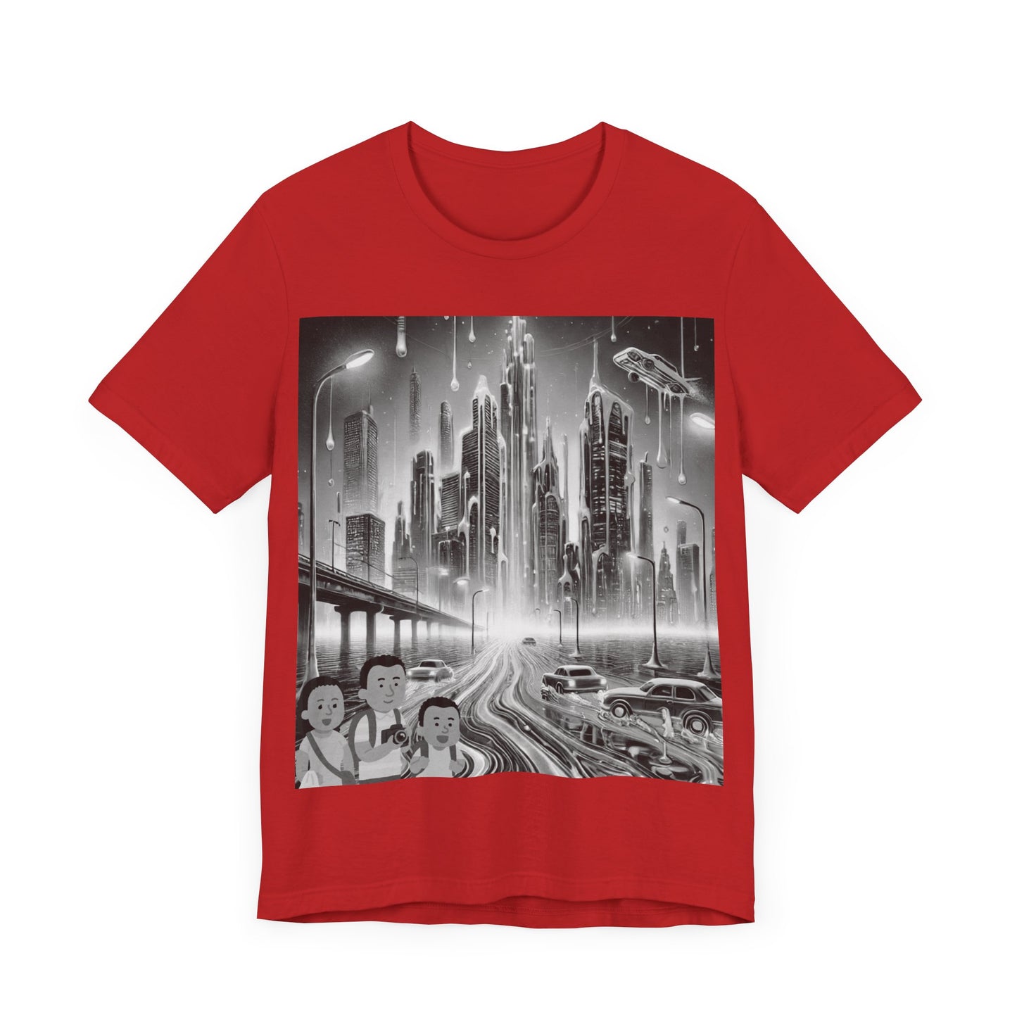 Surreal Landscape Designed Unisex Jersey Short Sleeve Tee