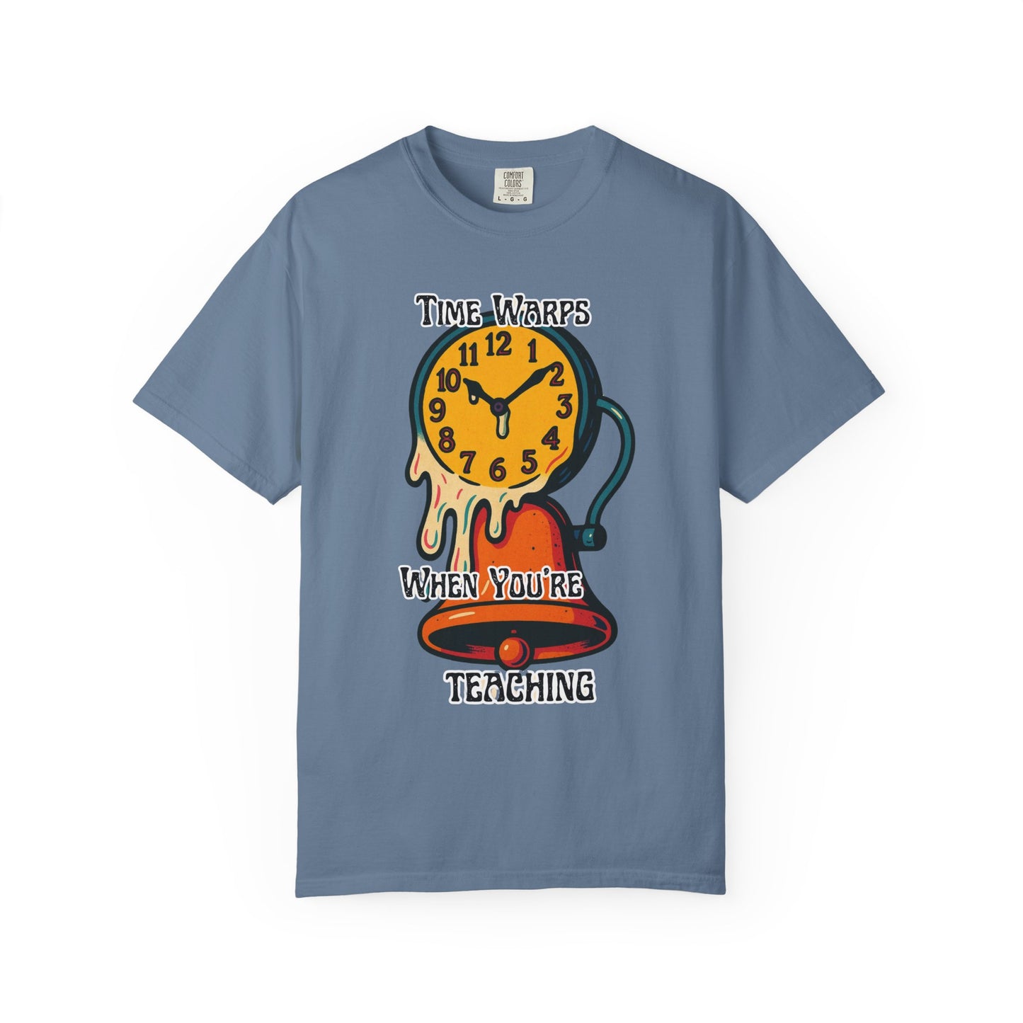 Melting Time Teacher Tee, Surreal Retro School Design, Melting Clock Surreal Design, surreal teacher shirt, surreal teacher shirt, Funny Tee, Free Delivery
