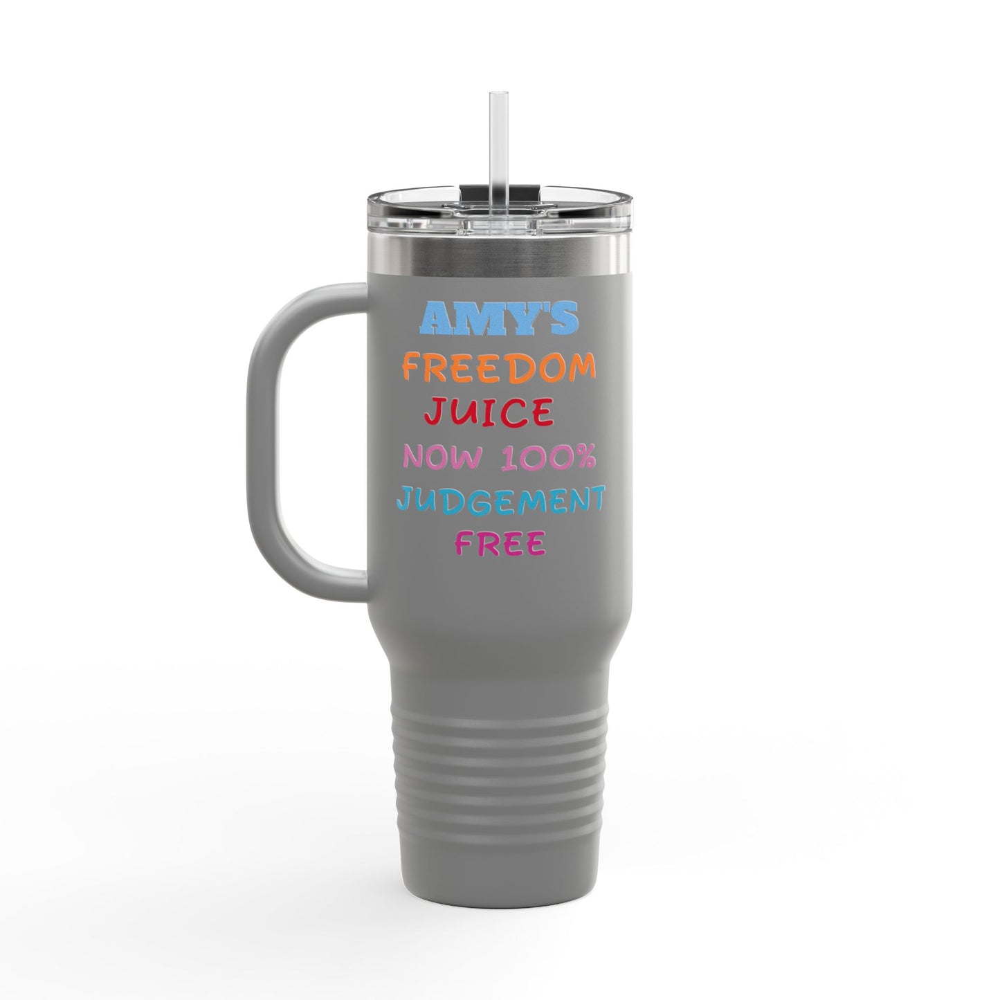 Personalized 4th of July Tumbler. Independence Day – “Sippin’ Sweet Tea, Talkin’ Liberty” – Custom Name – Amy’s Freedom Juice – Patriotic Cowgirl Rocket Design