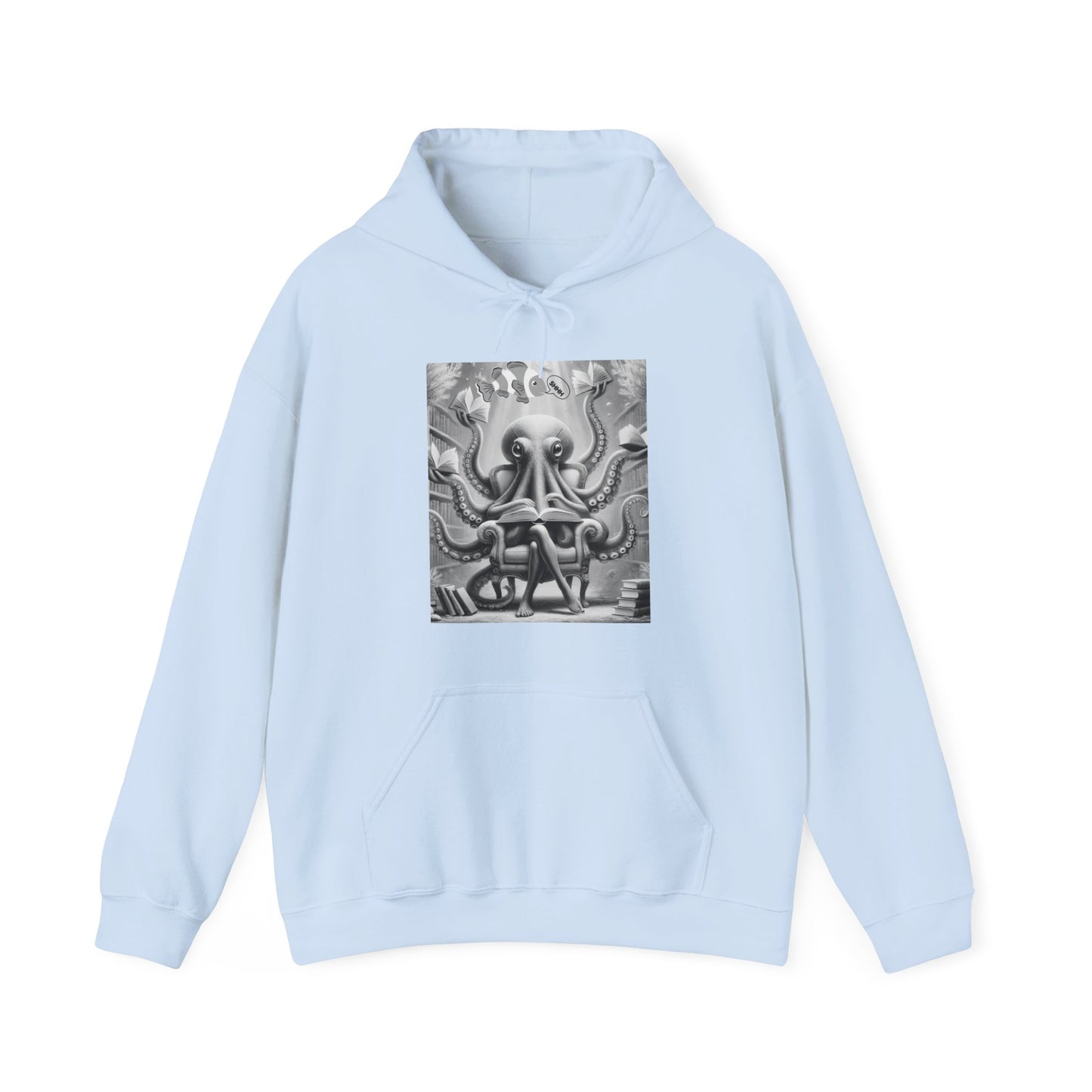 Surrel Design Hoodie - Handsy Octopus In A Library