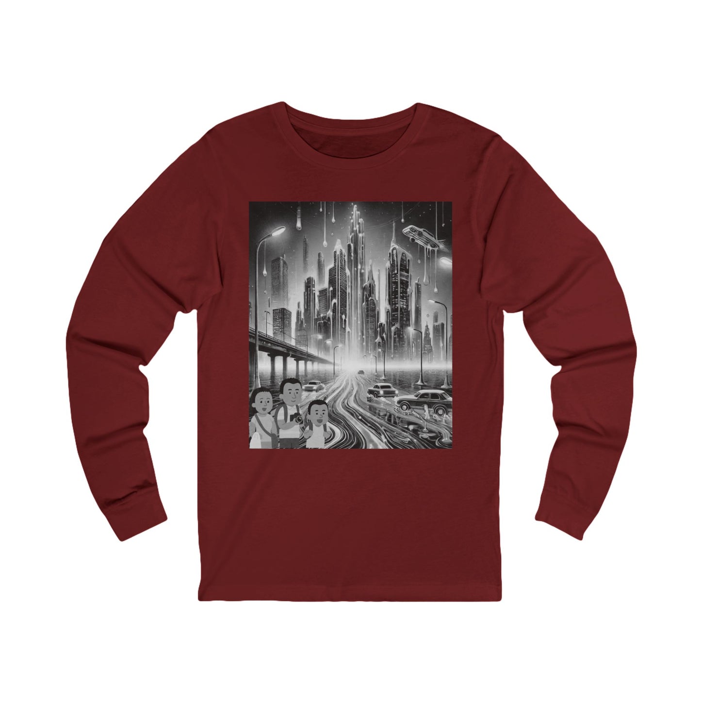 Surreal Landscape Designed Unisex Jersey Long Sleeve Tee