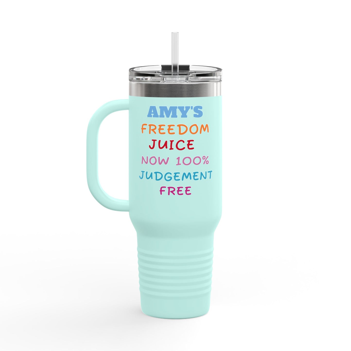 Personalized 4th of July Tumbler. Independence Day – “Sippin’ Sweet Tea, Talkin’ Liberty” – Custom Name – Amy’s Freedom Juice – Patriotic Cowgirl Rocket Design