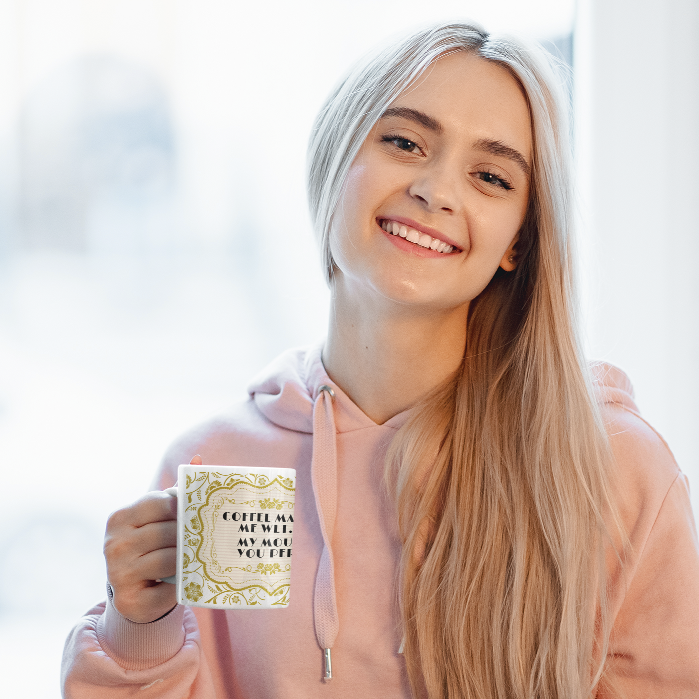 Smut Slogan Mug | "Coffee Makes Me Wet... My Mouth You Perv!" - Perfect Gift for Coffee Lovers