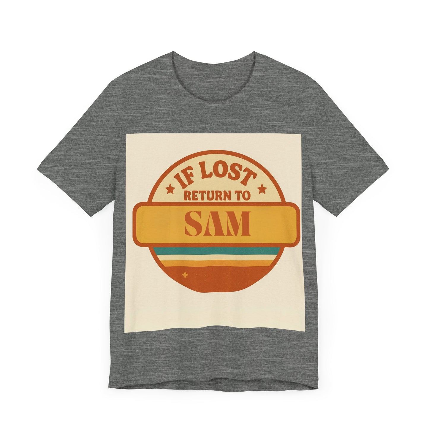 If Lost, Return to [Kid's Name] – Personalized Retro Father's Day T-Shirt for Dad - Custom Dad Shirt - Free Worldwide Delivery