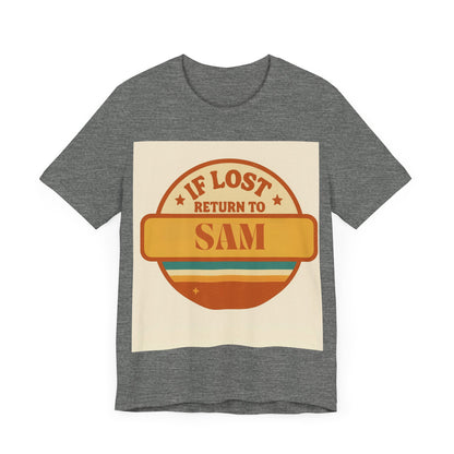 If Lost, Return to [Kid's Name] – Personalized Retro Father's Day T-Shirt for Dad - Custom Dad Shirt - Free Worldwide Delivery