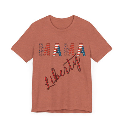 Mama Liberty 4th of July Tee – Patriotic Women’s Shirt for Independence Day, Summer BBQs & Family Celebrations, Family Bundle Tee, Free Delivery