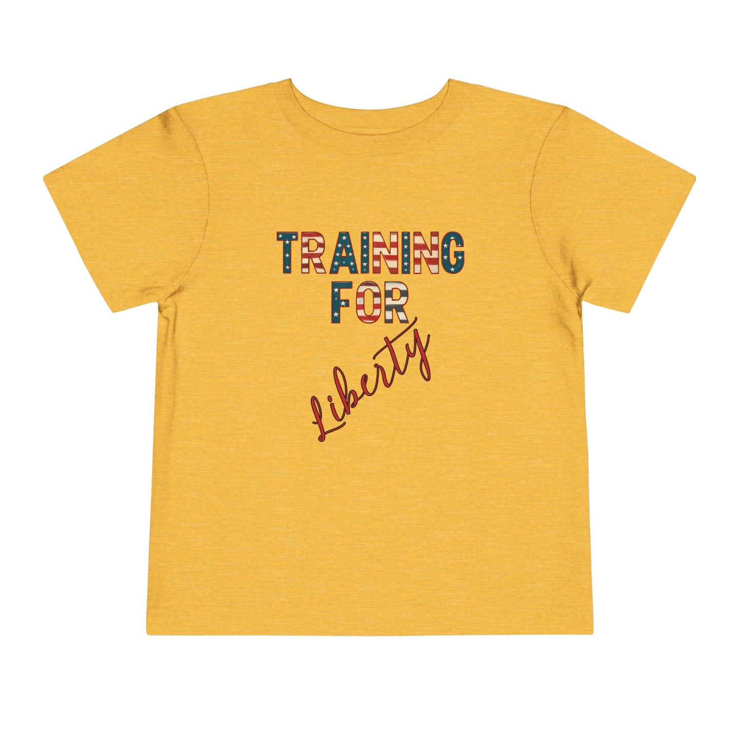 Training for Liberty Toddler Tee – Patriotic 4th of July Shirt for Kids, Matching Family Freedom Outfit, Family Bundle Tee's, Independence Day, Free Delivery