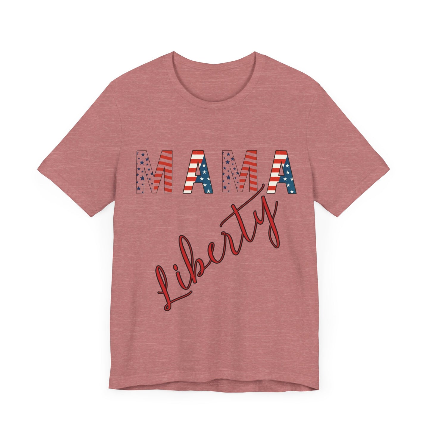 Mama Liberty 4th of July Tee – Patriotic Women’s Shirt for Independence Day, Summer BBQs & Family Celebrations, Family Bundle Tee, Free Delivery