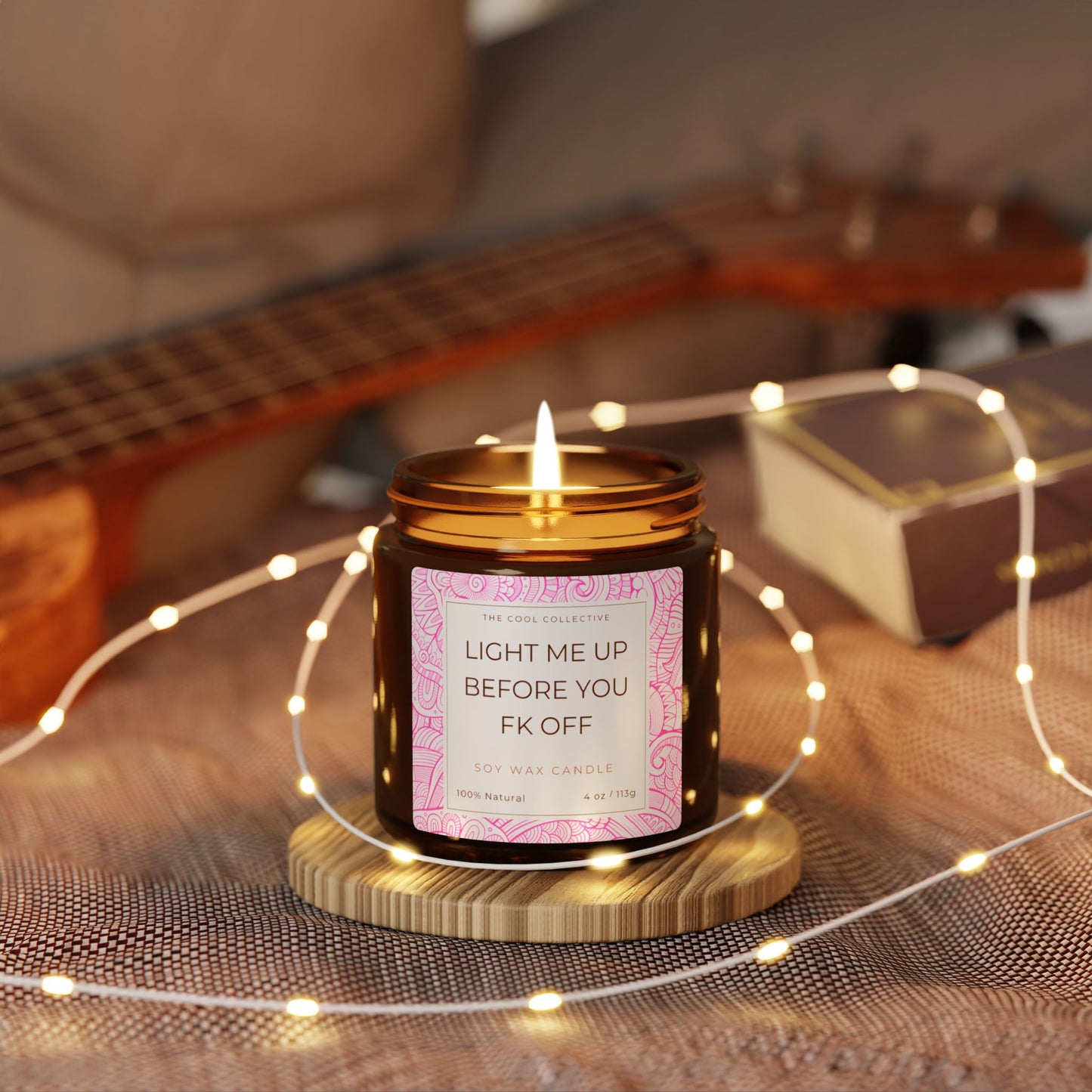 Quirky scented soy candle for women – best friend humor gift idea