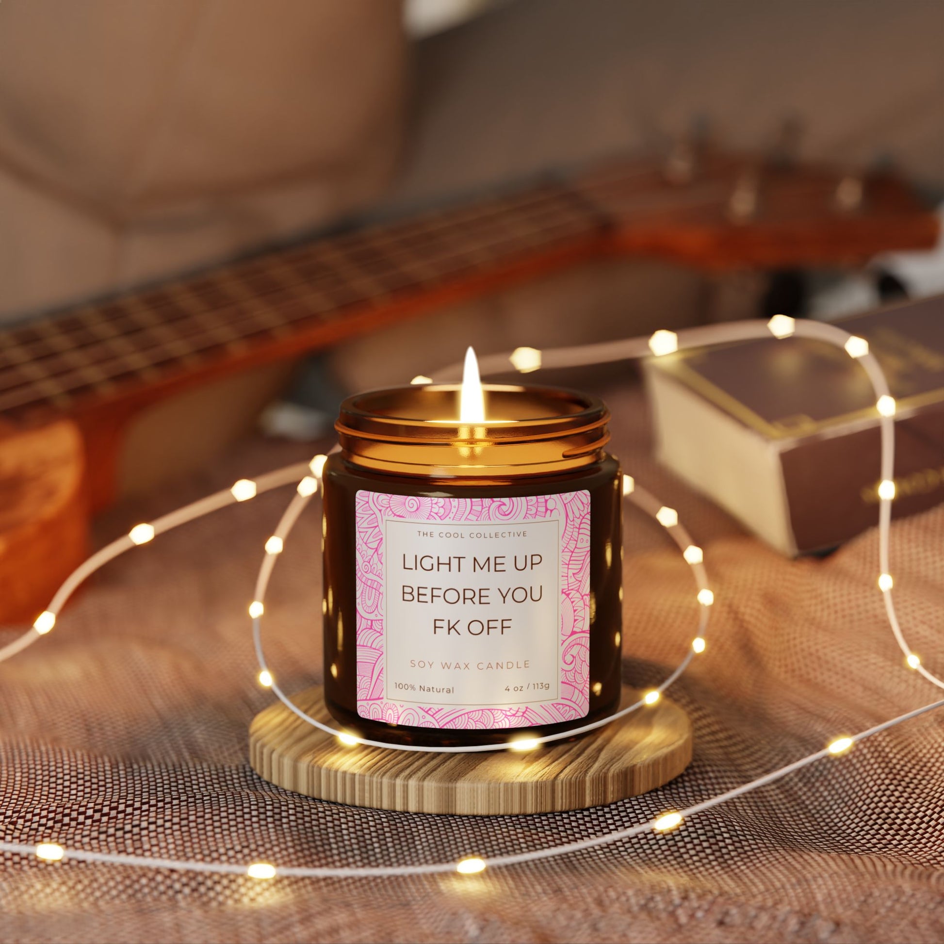 Quirky scented soy candle for women – best friend humor gift idea