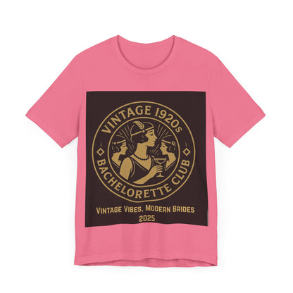 Vintage 1920s Bachelorette Party Shirt – Retro Flapper Bride Tribe Tee, Art Deco Bridesmaid Gift, Roaring 20s Bridal Shower Outfit, Custom Club Design 2025/bridesmaid gift ideas/bridal shower shirt/bridal shower shirt/gatsby themed bachelorette