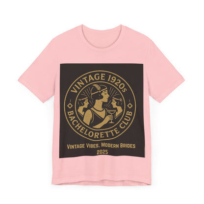 Vintage 1920s Bachelorette Party Shirt – Retro Flapper Bride Tribe Tee, Art Deco Bridesmaid Gift, Roaring 20s Bridal Shower Outfit, Custom Club Design 2025/bridesmaid gift ideas/bridal shower shirt/bridal shower shirt/gatsby themed bachelorette