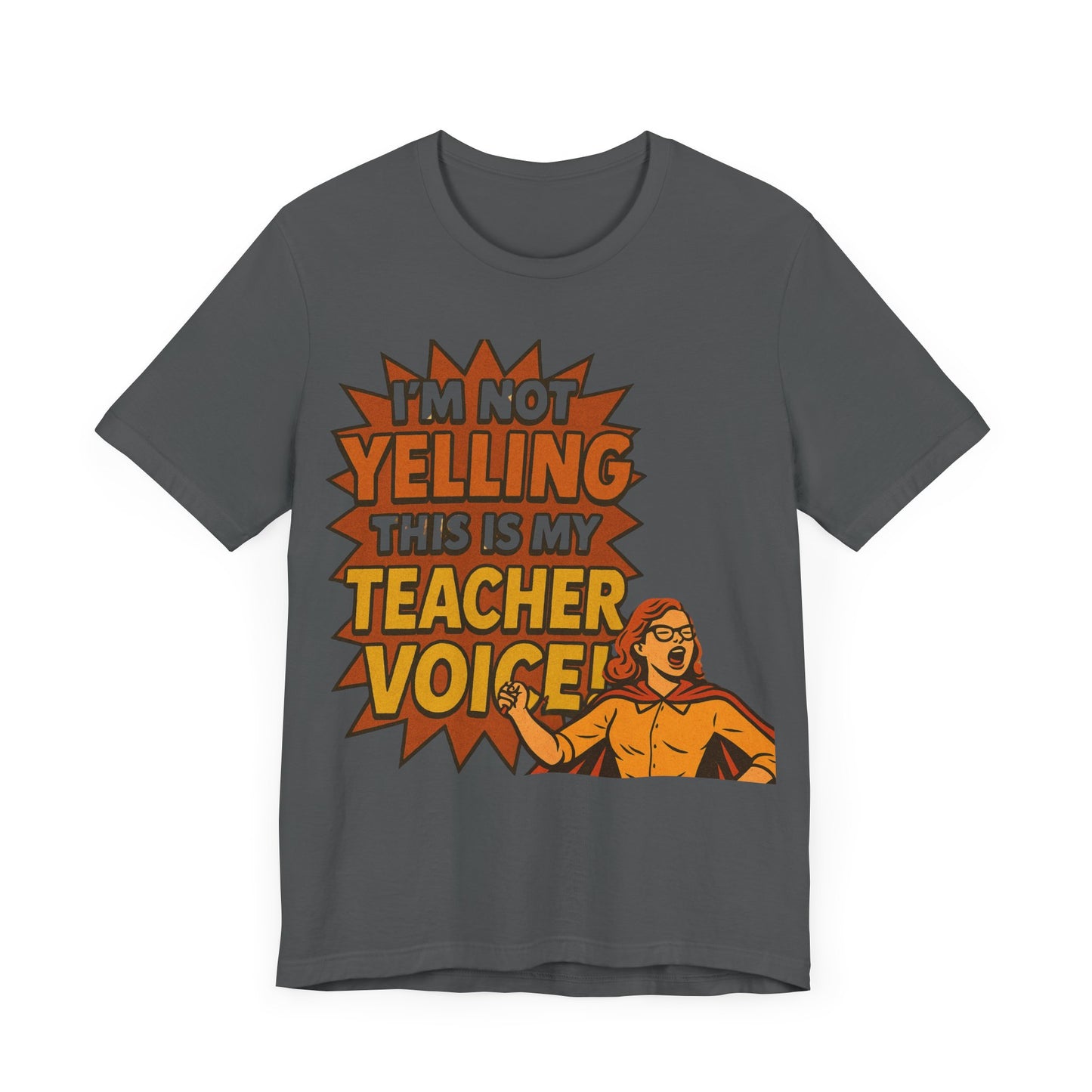 Im Not Yelling This Is My Teacher Voice, Fun Teacher Tee, Pop Art Style, Teacher appreciation, Retro Tee, Elementary school, Teacher gift