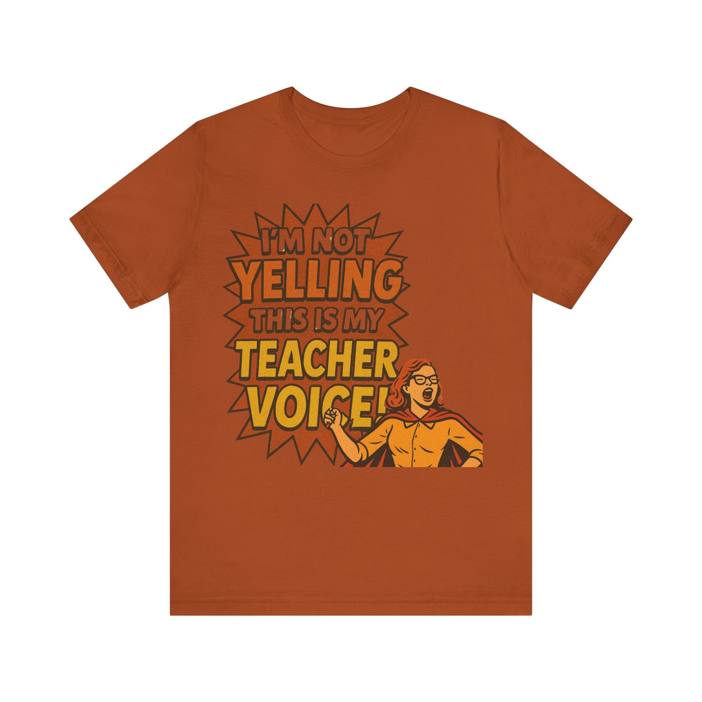 Im Not Yelling This Is My Teacher Voice, Fun Teacher Tee, Pop Art Style, Teacher appreciation, Retro Tee, Elementary school, Teacher gift