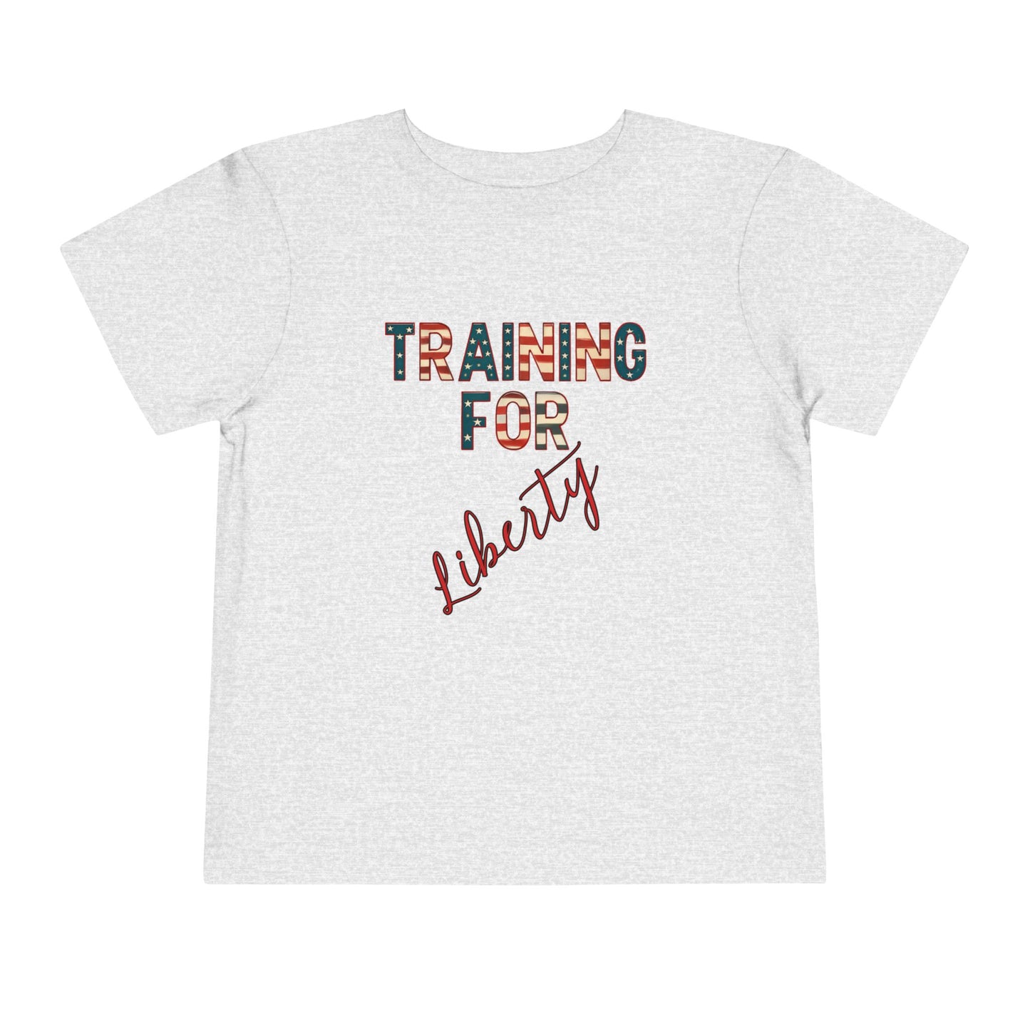 Training for Liberty Toddler Tee – Patriotic 4th of July Shirt for Kids, Matching Family Freedom Outfit, Family Bundle Tee's, Independence Day, Free Delivery