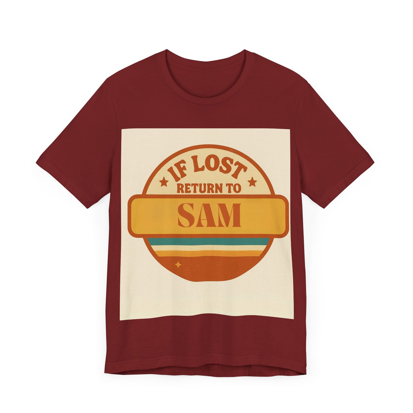 If Lost, Return to [Kid's Name] – Personalized Retro Father's Day T-Shirt for Dad - Custom Dad Shirt - Free Worldwide Delivery