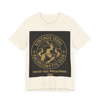 Vintage 1920s Bachelorette Party Shirt – Retro Flapper Bride Tribe Tee, Art Deco Bridesmaid Gift, Roaring 20s Bridal Shower Outfit, Custom Club Design 2025/bridesmaid gift ideas/bridal shower shirt/bridal shower shirt/gatsby themed bachelorette