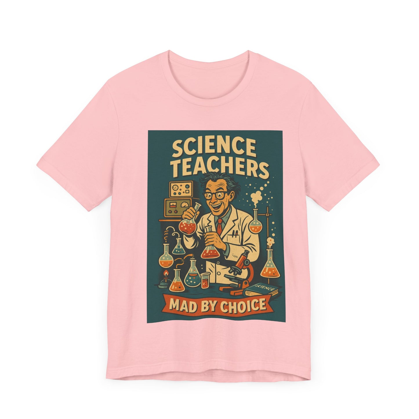 Science Teachers Mad by Choice Shirt – Funny STEM Teacher Gift – Retro Mad Scientist Tee – Cool Science Lab  – Nerdy Teacher Apparel/science teacher gift/science teacher gift/retro science shirt