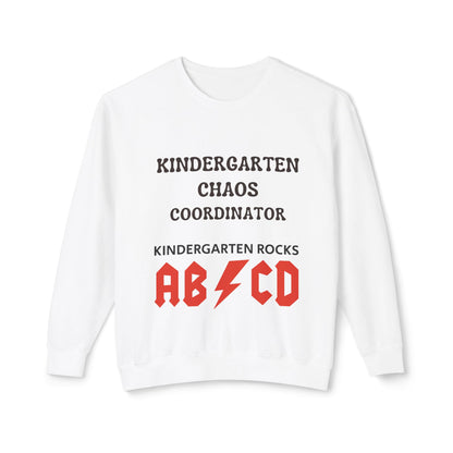 Kindergarten Chaos Coordinator Sweatshirt, Fun Teacher Shirt, Retro Unisex Classroom Humor Gift Shirt, Back to school shirt, preschool. teacher sweatshirt gift, Trendy teacher outfit, Free Delivery