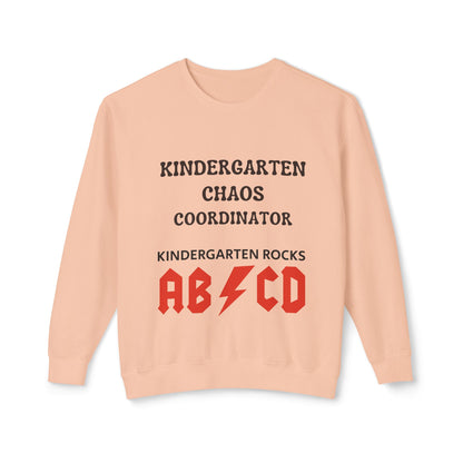 Kindergarten Chaos Coordinator Sweatshirt, Fun Teacher Shirt, Retro Unisex Classroom Humor Gift Shirt, Back to school shirt, preschool. teacher sweatshirt gift, Trendy teacher outfit, Free Delivery