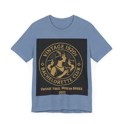 Vintage 1920s Bachelorette Party Shirt – Retro Flapper Bride Tribe Tee, Art Deco Bridesmaid Gift, Roaring 20s Bridal Shower Outfit, Custom Club Design 2025/bridesmaid gift ideas/bridal shower shirt/bridal shower shirt/gatsby themed bachelorette