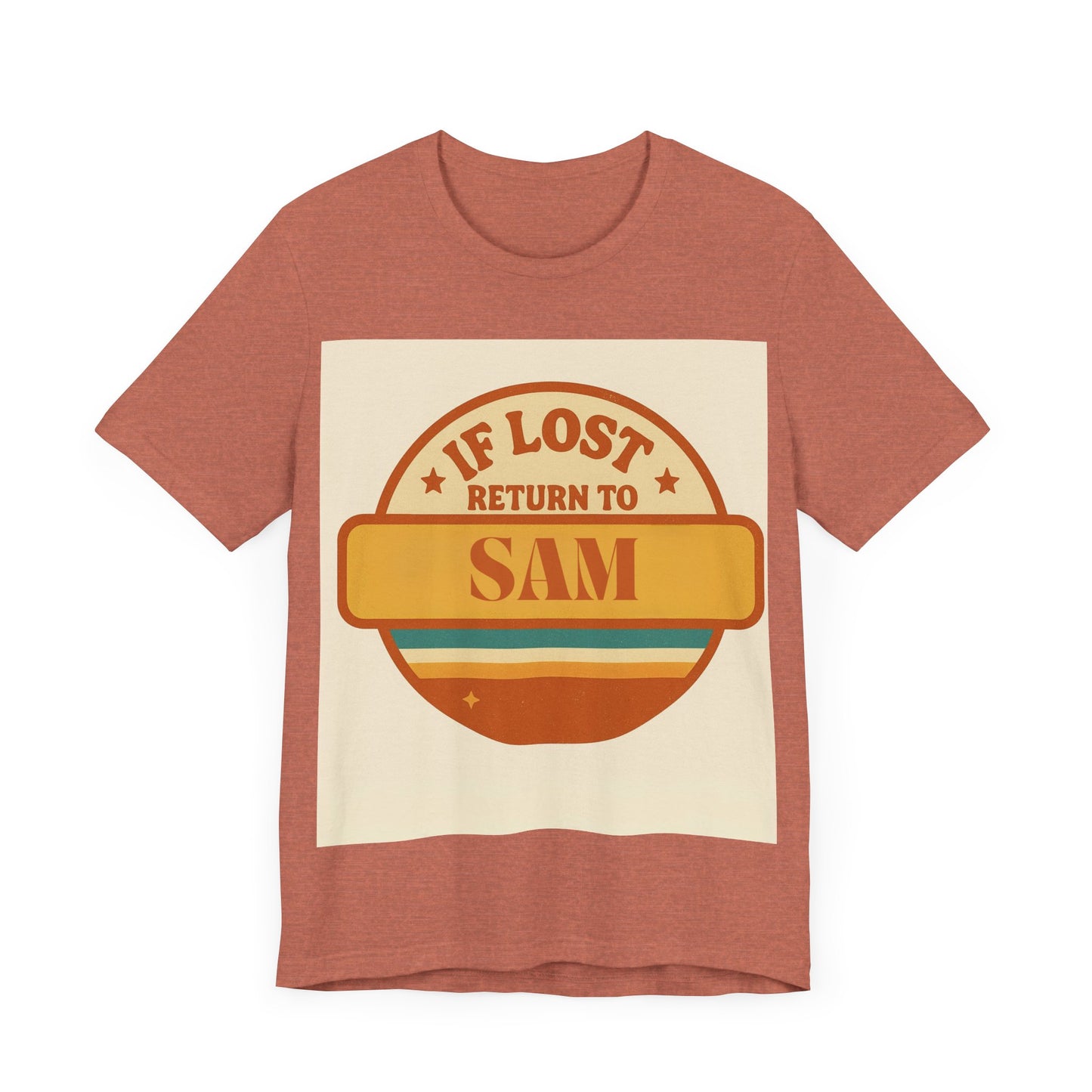 If Lost, Return to [Kid's Name] – Personalized Retro Father's Day T-Shirt for Dad - Custom Dad Shirt - Free Worldwide Delivery