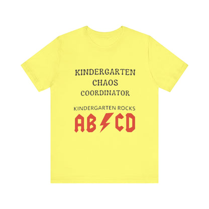 Kindergarten Chaos Coordinator Shirt, Fun Teacher Gift, Kindergarten teacher gift, teacher tee, end of year gift, Preschool, Free Delivery