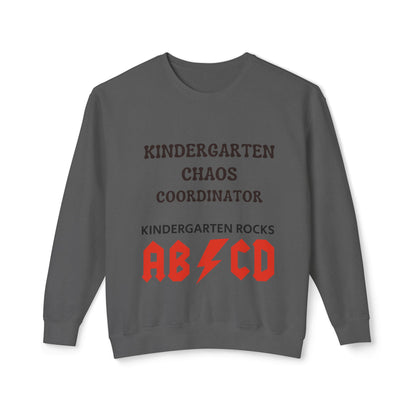 Kindergarten Chaos Coordinator Sweatshirt, Fun Teacher Shirt, Retro Unisex Classroom Humor Gift Shirt, Back to school shirt, preschool. teacher sweatshirt gift, Trendy teacher outfit, Free Delivery