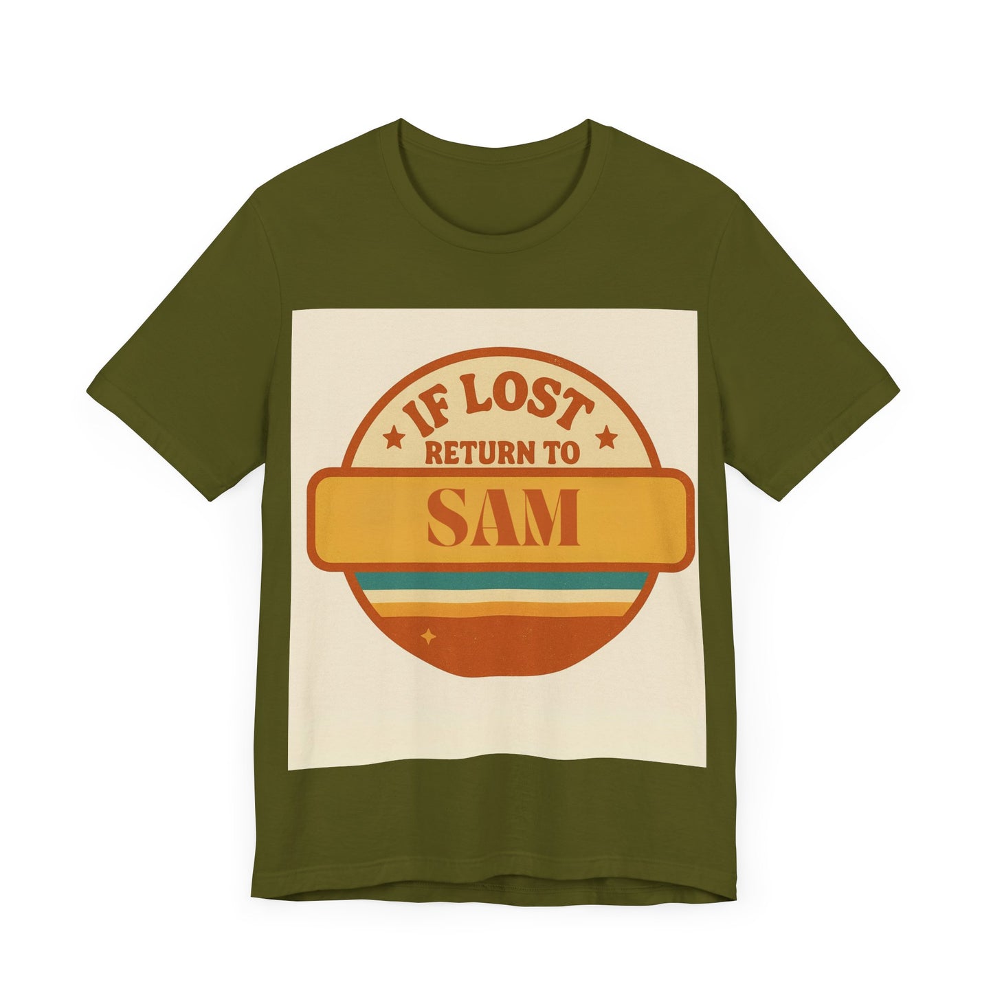 If Lost, Return to [Kid's Name] – Personalized Retro Father's Day T-Shirt for Dad - Custom Dad Shirt - Free Worldwide Delivery