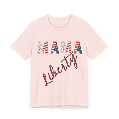 Mama Liberty 4th of July Tee – Patriotic Women’s Shirt for Independence Day, Summer BBQs & Family Celebrations, Family Bundle Tee, Free Delivery