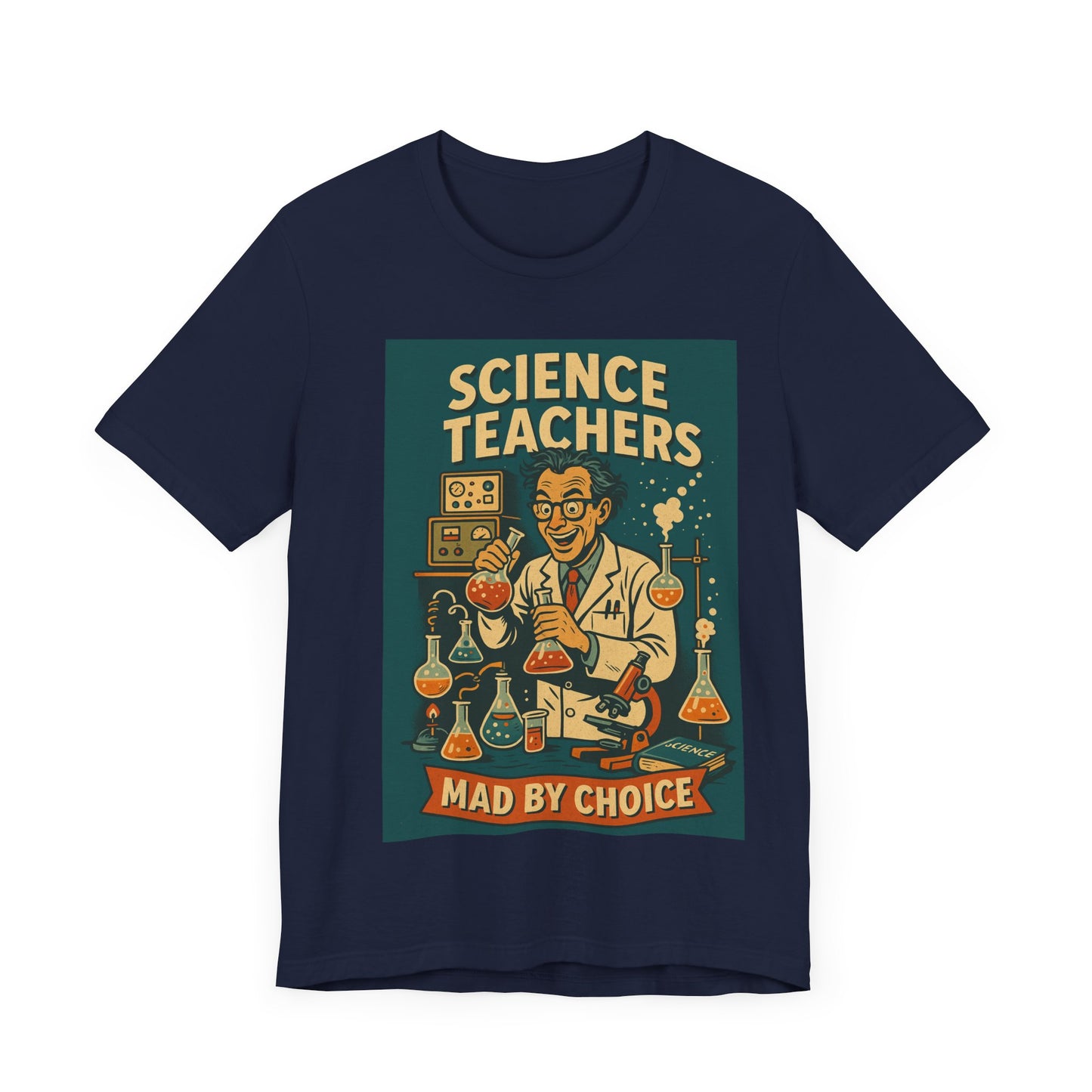 Science Teachers Mad by Choice Shirt – Funny STEM Teacher Gift – Retro Mad Scientist Tee – Cool Science Lab  – Nerdy Teacher Apparel/science teacher gift/science teacher gift/retro science shirt
