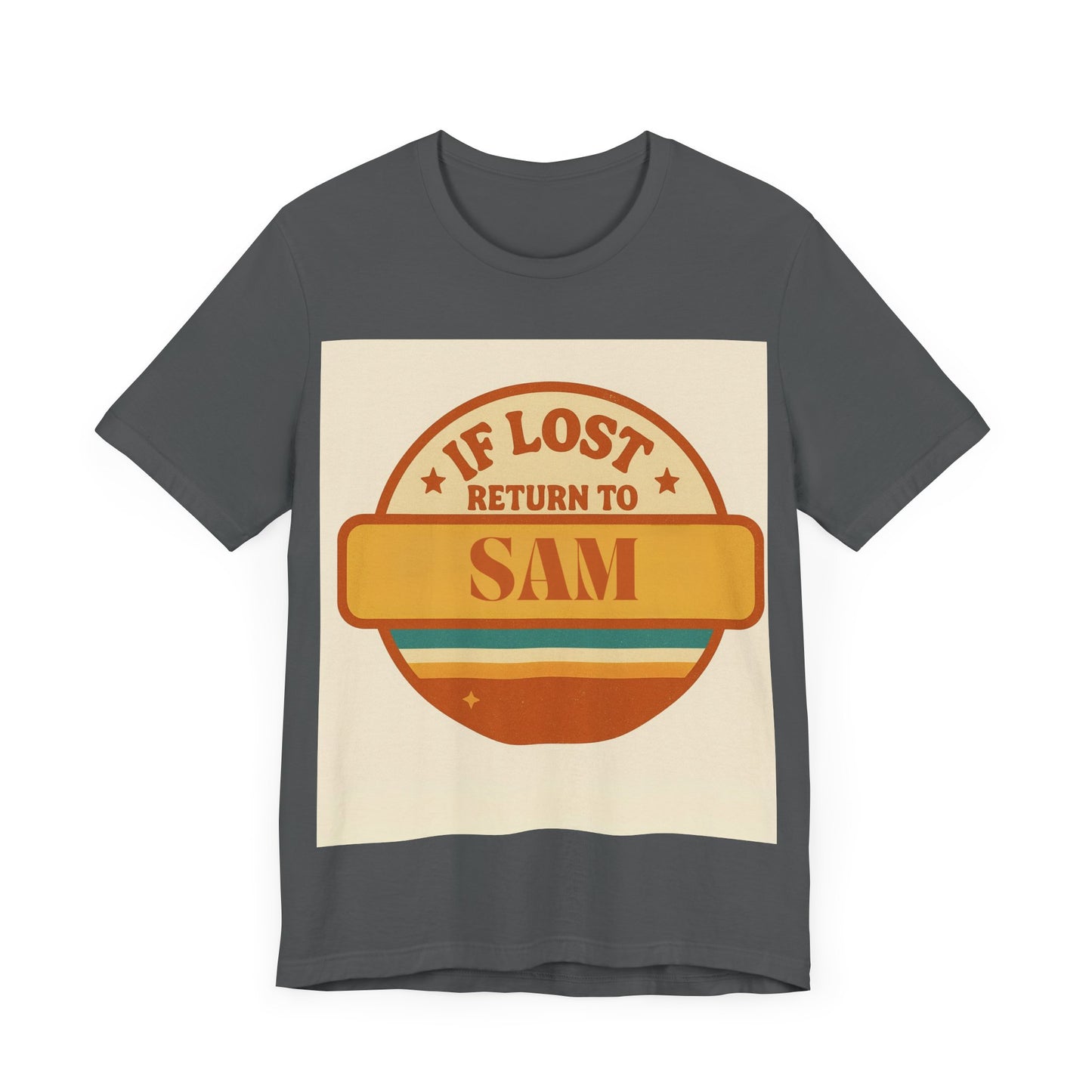 If Lost, Return to [Kid's Name] – Personalized Retro Father's Day T-Shirt for Dad - Custom Dad Shirt - Free Worldwide Delivery