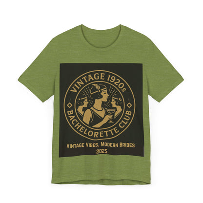 Vintage 1920s Bachelorette Party Shirt – Retro Flapper Bride Tribe Tee, Art Deco Bridesmaid Gift, Roaring 20s Bridal Shower Outfit, Custom Club Design 2025/bridesmaid gift ideas/bridal shower shirt/bridal shower shirt/gatsby themed bachelorette