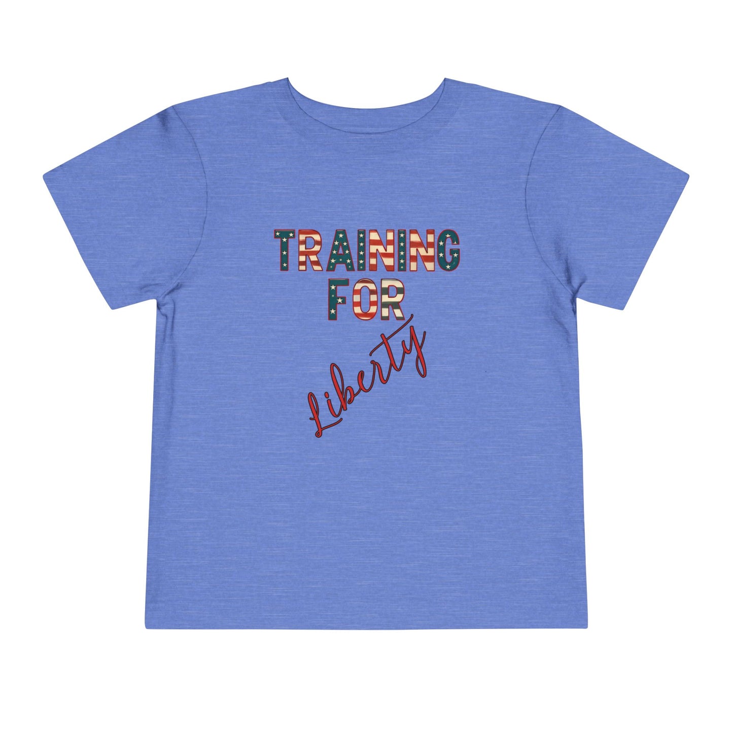 Training for Liberty Toddler Tee – Patriotic 4th of July Shirt for Kids, Matching Family Freedom Outfit, Family Bundle Tee's, Independence Day, Free Delivery