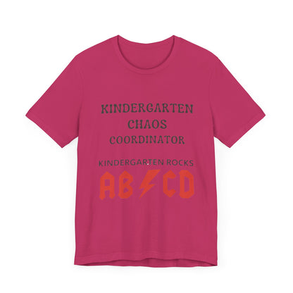 Kindergarten Chaos Coordinator Shirt, Fun Teacher Gift, Kindergarten teacher gift, teacher tee, end of year gift, Preschool, Free Delivery