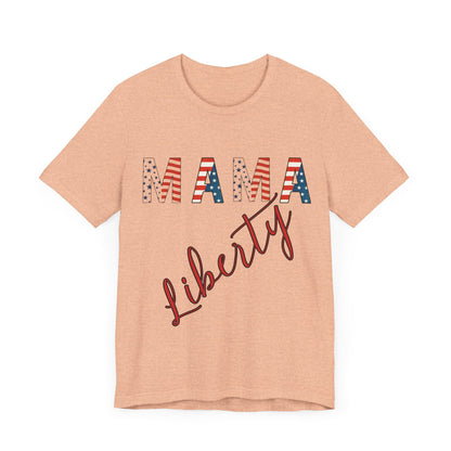 Mama Liberty 4th of July Tee – Patriotic Women’s Shirt for Independence Day, Summer BBQs & Family Celebrations, Family Bundle Tee, Free Delivery