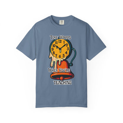 Melting Time Teacher Tee, Surreal Retro School Design, Melting Clock Surreal Design, surreal teacher shirt, surreal teacher shirt, Funny Tee, Free Delivery
