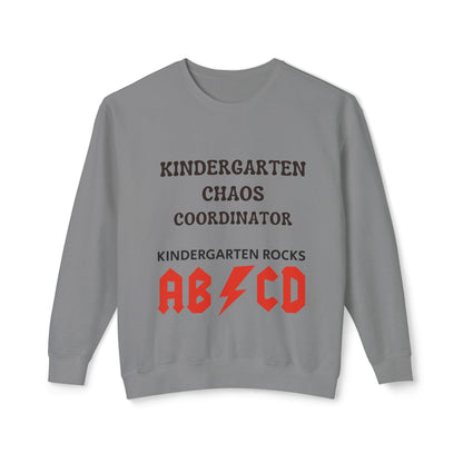 Kindergarten Chaos Coordinator Sweatshirt, Fun Teacher Shirt, Retro Unisex Classroom Humor Gift Shirt, Back to school shirt, preschool. teacher sweatshirt gift, Trendy teacher outfit, Free Delivery