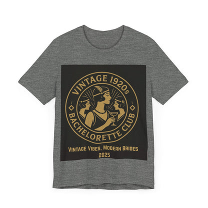 Vintage 1920s Bachelorette Party Shirt – Retro Flapper Bride Tribe Tee, Art Deco Bridesmaid Gift, Roaring 20s Bridal Shower Outfit, Custom Club Design 2025/bridesmaid gift ideas/bridal shower shirt/bridal shower shirt/gatsby themed bachelorette