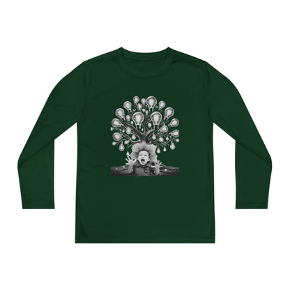 Surreal Young Einstein Design - Unique, fun and cool surreal designed long sleeved Tees for Young Kids