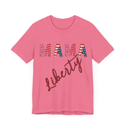 Mama Liberty 4th of July Tee – Patriotic Women’s Shirt for Independence Day, Summer BBQs & Family Celebrations, Family Bundle Tee, Free Delivery