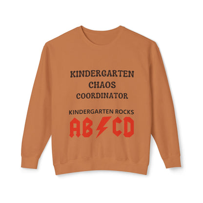 Kindergarten Chaos Coordinator Sweatshirt, Fun Teacher Shirt, Retro Unisex Classroom Humor Gift Shirt, Back to school shirt, preschool. teacher sweatshirt gift, Trendy teacher outfit, Free Delivery