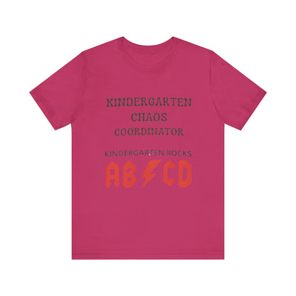 Kindergarten Chaos Coordinator Shirt, Fun Teacher Gift, Kindergarten teacher gift, teacher tee, end of year gift, Preschool, Free Delivery