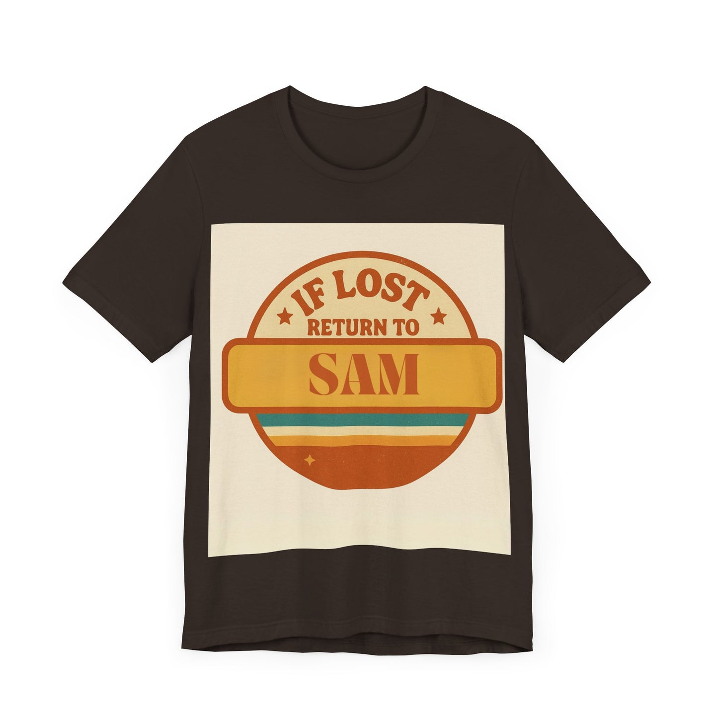 If Lost, Return to [Kid's Name] – Personalized Retro Father's Day T-Shirt for Dad - Custom Dad Shirt - Free Worldwide Delivery