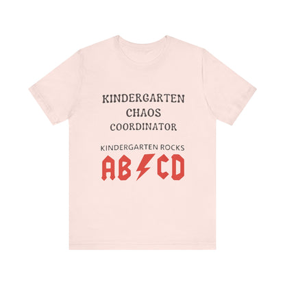Kindergarten Chaos Coordinator Shirt, Fun Teacher Gift, Kindergarten teacher gift, teacher tee, end of year gift, Preschool, Free Delivery